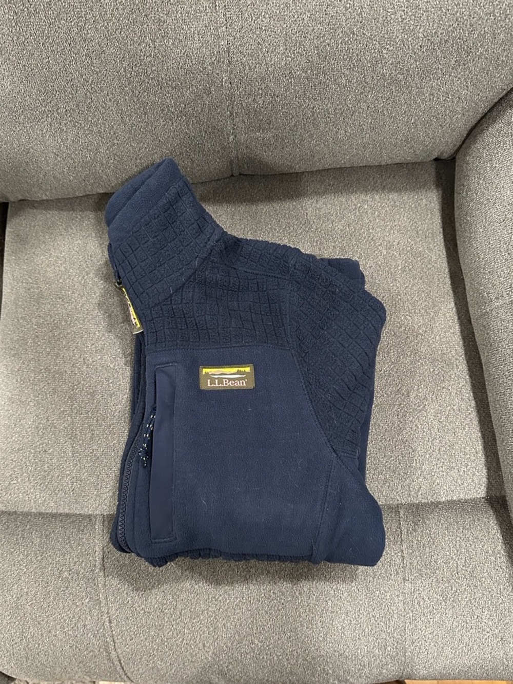 LL Bean Mountain Classic Windproof Fleece 1/4 Zip Women's Blue